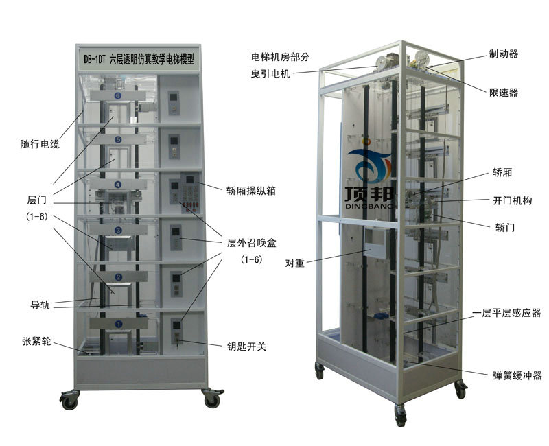 六層透明電梯模型