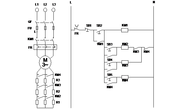 三相線(xiàn)繞式異步電動(dòng)機自動(dòng)起動(dòng)控制實(shí)驗(圖1)